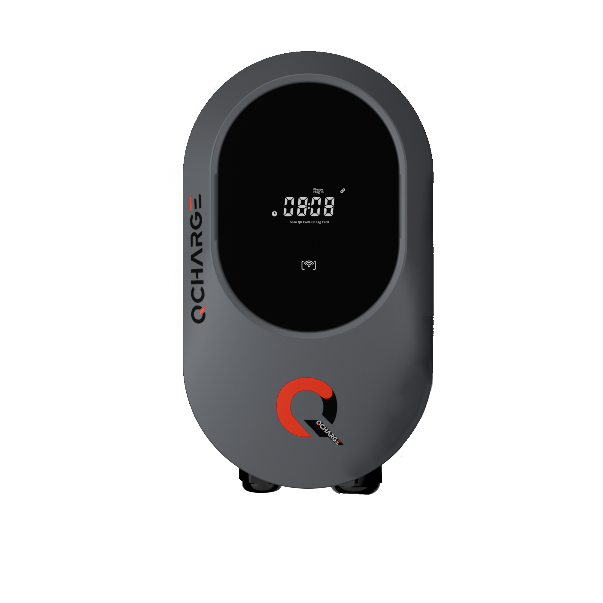 QAC2-BR grey wall-mounted Level 2 charger with RFID reader
